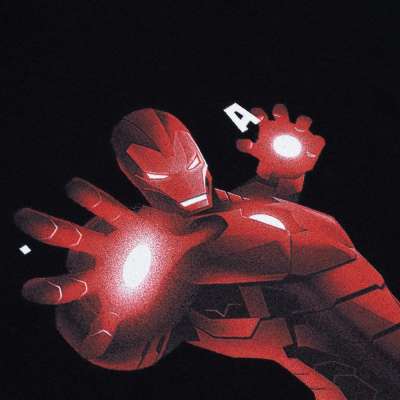 Футболка Iron Man Retro под нанесение логотипа
