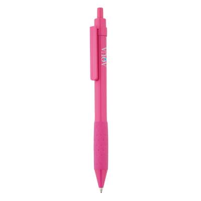 Ручка X2, розовый под нанесение логотипа