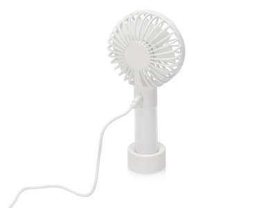 Портативный вентилятор  FLOW Handy Fan I White под нанесение логотипа