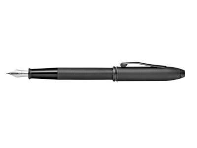 Ручка перьевая Townsend Black Micro Knurl под нанесение логотипа