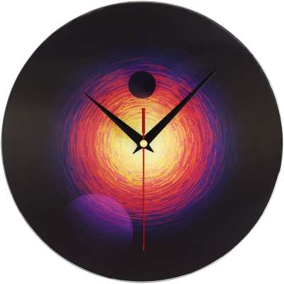Часы настенные стеклянные «Свет далекой звезды» под нанесение логотипа