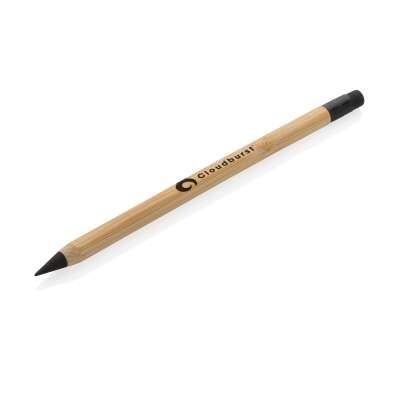 Вечный карандаш из бамбука FSC® с ластиком под нанесение логотипа