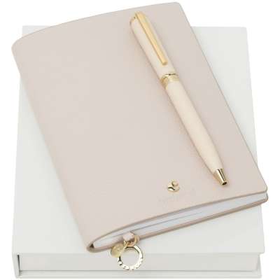 Набор Beaubourg: блокнот и ручка под нанесение логотипа