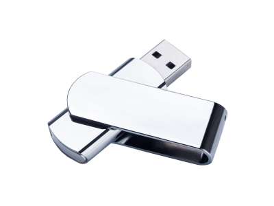 USB 2.0- флешка на 8 Гб матовая поворотная под нанесение логотипа