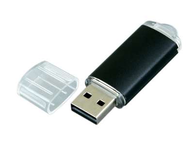 USB 3.0- флешка на 128 Гб с прозрачным колпачком под нанесение логотипа