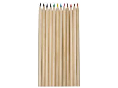 Набор из 12 трехгранных цветных карандашей Painter под нанесение логотипа