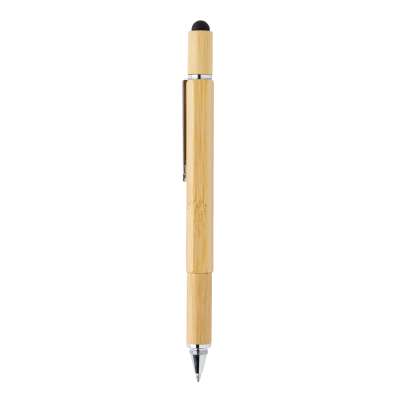 Многофункциональная ручка 5 в 1 Bamboo под нанесение логотипа