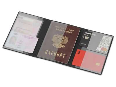 Обложка на магнитах для автодокументов и паспорта Favor под нанесение логотипа