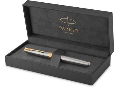Ручка перьевая Parker Sonnet Core Stainless Steel GT под нанесение логотипа