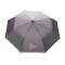 Складной зонт зонт-полуавтомат  Deluxe 21”, серый под нанесение логотипа