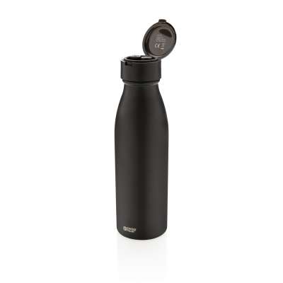 Вакуумная бутылка Swiss Peak с миниатюрными беспроводными наушниками под нанесение логотипа