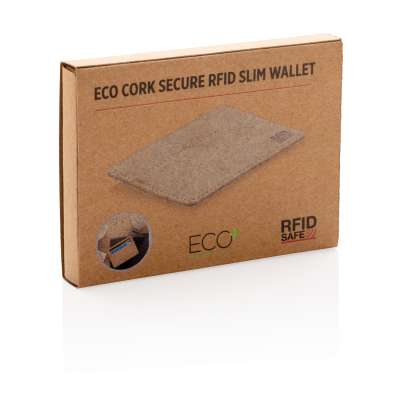 Эко-кошелек Cork c RFID защитой под нанесение логотипа