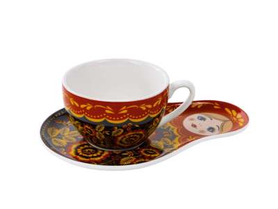 Набор чайный Хохлома: чайная пара, чай под нанесение логотипа