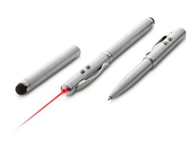 Ручка-стилус шариковая Sovereign с лазерной указкой под нанесение логотипа
