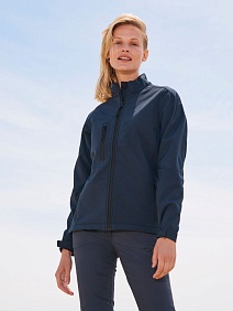 Куртка женская на молнии Roxy 340 ярко-синяя, размер S с логотипом, рис. 4 — Куртки BIZGIFT