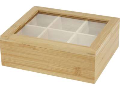 Бамбуковая коробка для чая Ocre под нанесение логотипа