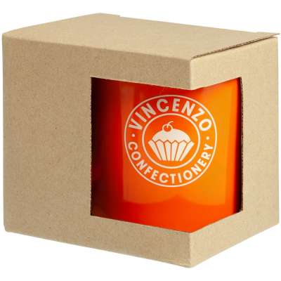 Коробка для кружки с окошком под нанесение логотипа
