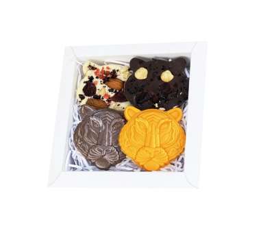 Набор шоколадных медиантов «Тигры» под нанесение логотипа