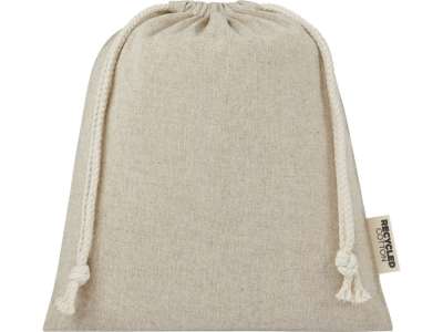Средняя подарочная сумка Pheebs из переработанного хлопка 1,5 л под нанесение логотипа