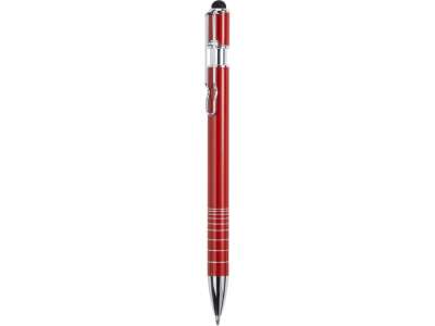 Ручка-стилус металлическая шариковая BORNEO под нанесение логотипа