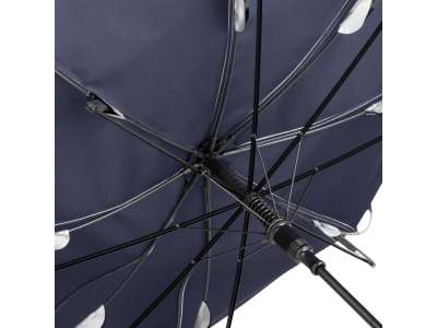 Зонт-трость Double silver под нанесение логотипа