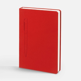 Ежедневник Magnet Shall, недатированный, красный с логотипом, рис. 5 — Недатированные ежедневники BIZGIFT