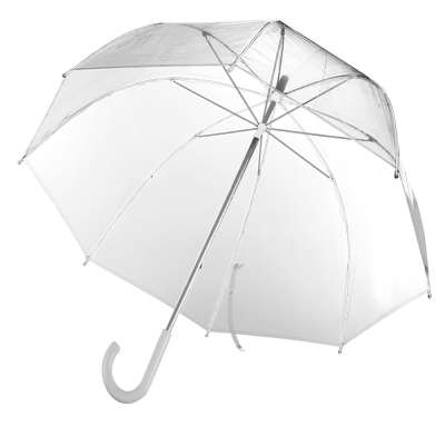 Прозрачный зонт-трость Clear под нанесение логотипа