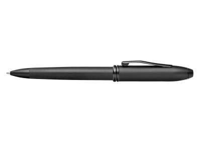 Ручка шариковая Townsend Black Micro Knurl под нанесение логотипа