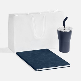 Набор Urban Packet, синий с логотипом, рис. 1 — Подарки на 23 февраля BIZGIFT