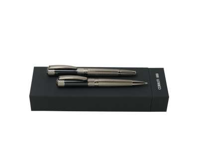 Подарочный набор Soto: ручка шариковая, ручка-роллер под нанесение логотипа
