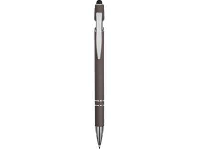 Ручка-стилус металлическая шариковая Sway soft-touch под нанесение логотипа