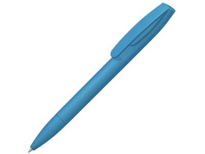 Ручка шариковая пластиковая Coral Gum , soft-touch под нанесение логотипа
