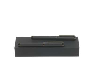 Подарочный набор: ручка перьевая, ручка-роллер под нанесение логотипа