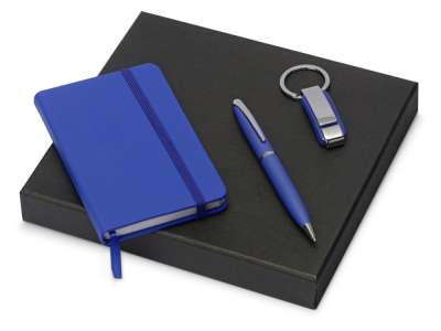 Набор с блокнотом, ручкой и брелком Busy под нанесение логотипа