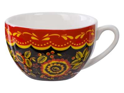 Подарочный набор Хохлома: чайная пара, варенье под нанесение логотипа