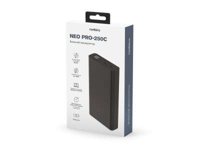 Внешний аккумулятор для ноутбуков NEO PRO-250C, 25000 mAh под нанесение логотипа