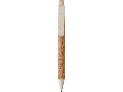 Ручка из пробки и переработанной пшеницы шариковая Mira под нанесение логотипа