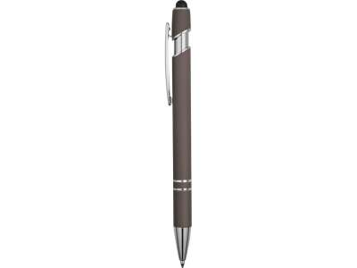 Ручка-стилус металлическая шариковая Sway soft-touch под нанесение логотипа