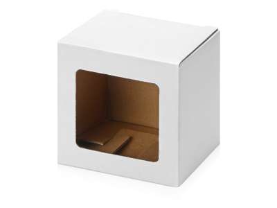Коробка для кружки с окном под нанесение логотипа