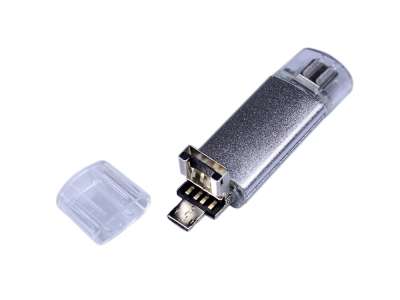 USB 3.0/micro USB/Type-C- флешка на 32 Гб под нанесение логотипа