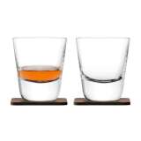 Набор стаканов Arran Whisky с деревянными подставками фото