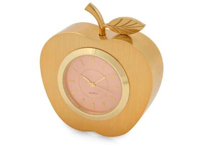 Часы настольные Серебряное яблоко под нанесение логотипа