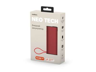 Внешний аккумулятор NEO Tech, 10000 mAh под нанесение логотипа