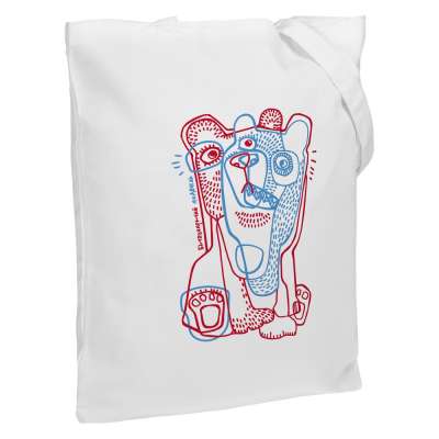Холщовая сумка «Биполярный медведь» под нанесение логотипа