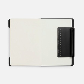 Блокнот Neli, черный с логотипом, рис. 9 — Блокноты BIZGIFT