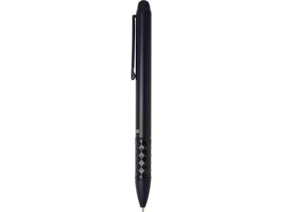 Ручка-стилус металлическая шариковая Tactical Dark под нанесение логотипа