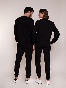 Свитшот Premium, черный, размер S с логотипом, рис. 8 — Свитшоты BIZGIFT
