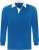 Рубашка поло мужская с длинным рукавом Pack 280 ярко-синяя
