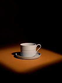 Чайная пара Pastello Moderno, голубая с логотипом, рис. 9 — Чайные и кофейные пары BIZGIFT