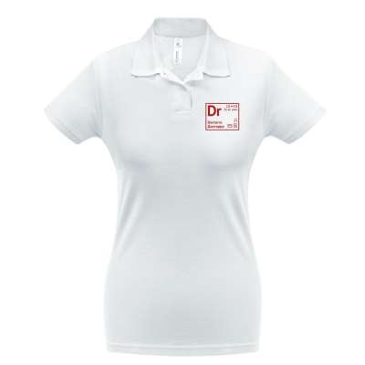 Рубашка поло женская «Разделение труда. Докторро» под нанесение логотипа